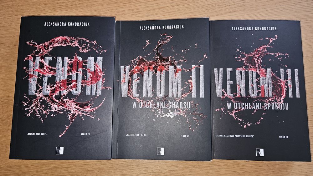 Venom 1,  2, 3 zestaw 3 książek nowe