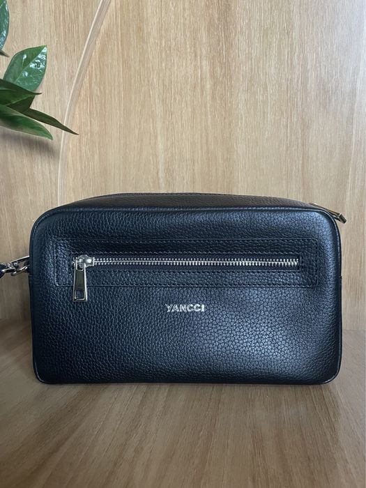 Чоловіча сумка маленька шкіряна yancci