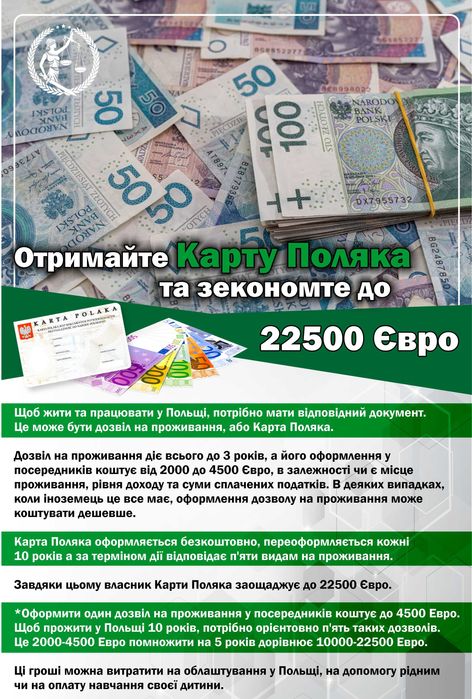 КАРТА ПОЛЯКА 2026 | 100% гарантія! ПМЖ ЕС під ключ