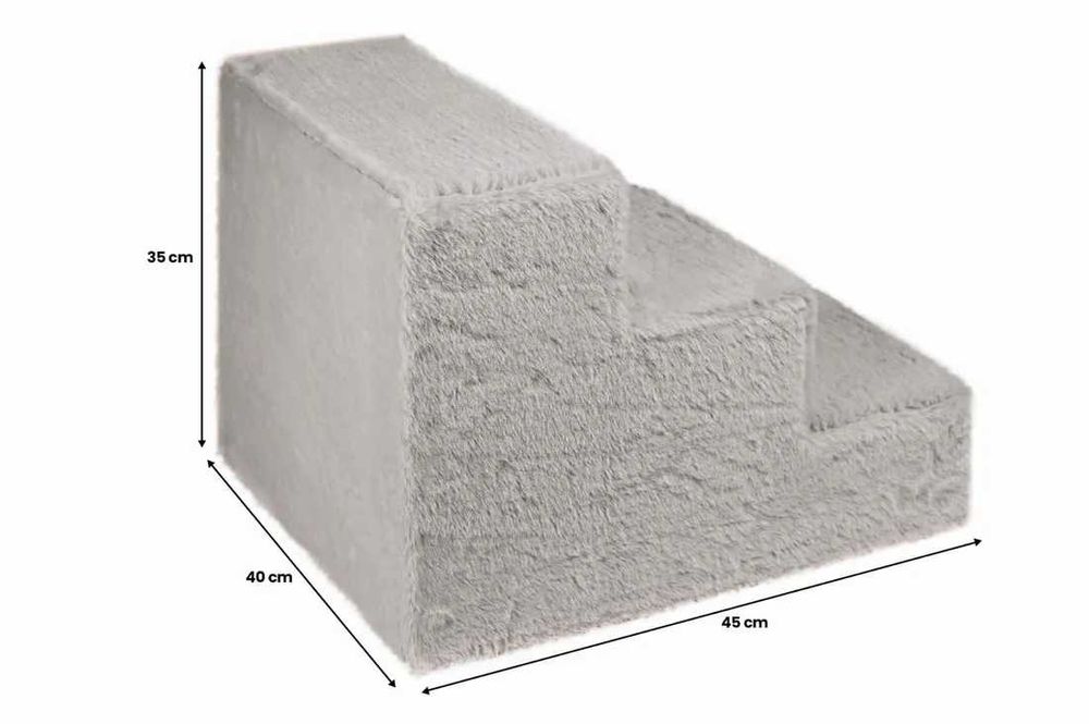 NOWE Schodki Dla Psa 3-Stopnie Tapicerowane Podest Stelaż Drewniany