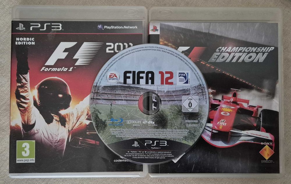 2 gry PS3 - F1 Formula 1 2011 i F1 Formula 1 Championship Edition + gratis FIFA 12 PL