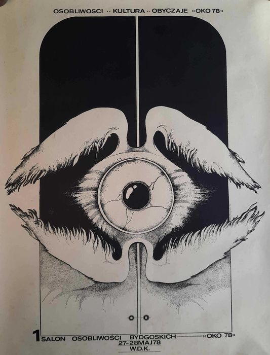 Plakat Bydgoszcz Oko 1978 Salon Osobliwości Bydgoskich W.D.K.