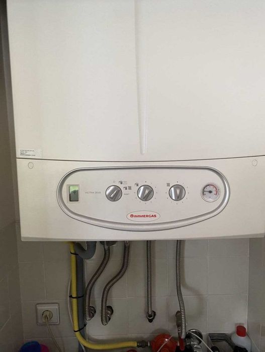 Caldeira de condensação a gás, em aço inoxidável, 45L
