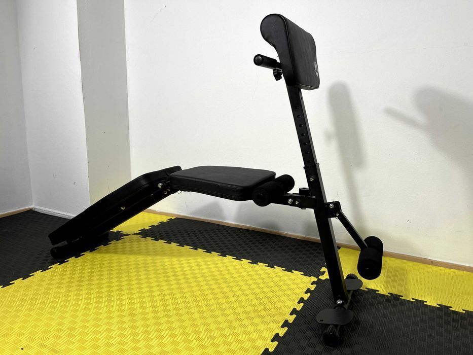 Zestaw Do Ćwiczeń 130kg Domowa Siłownia Ławeczka Atlas Sprzęt Siłowy