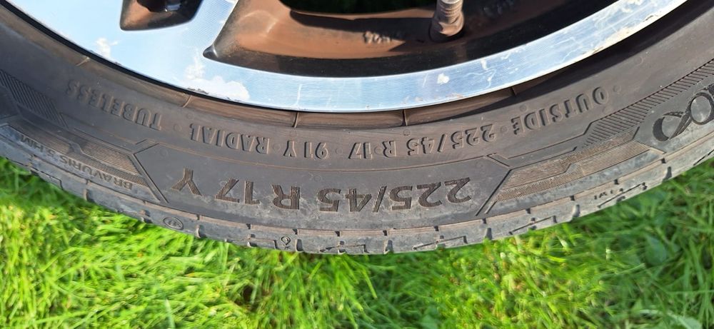 Alufelgi 17 5x100 opony