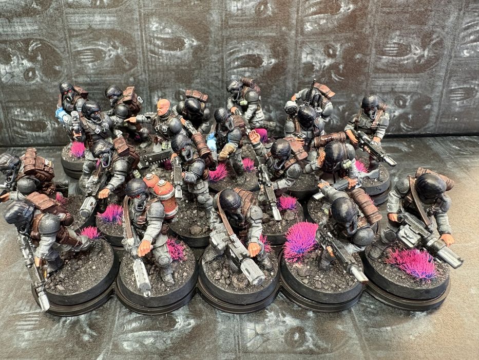 Cadian Shock Troops plus Command Squad