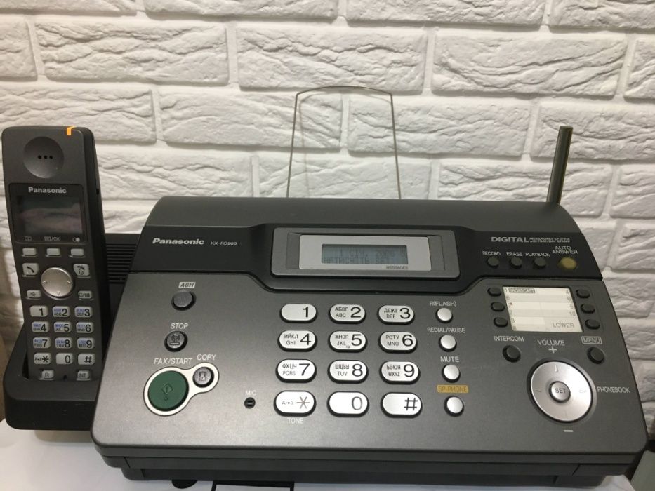 Телефон-факс - Panasonic KX-FC966UA з DECT-трубкою стаціонарний