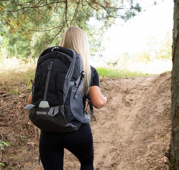 XXL Mocny Plecak Turystyczny 60L Górski Trekking Męski Damski + GRATIS