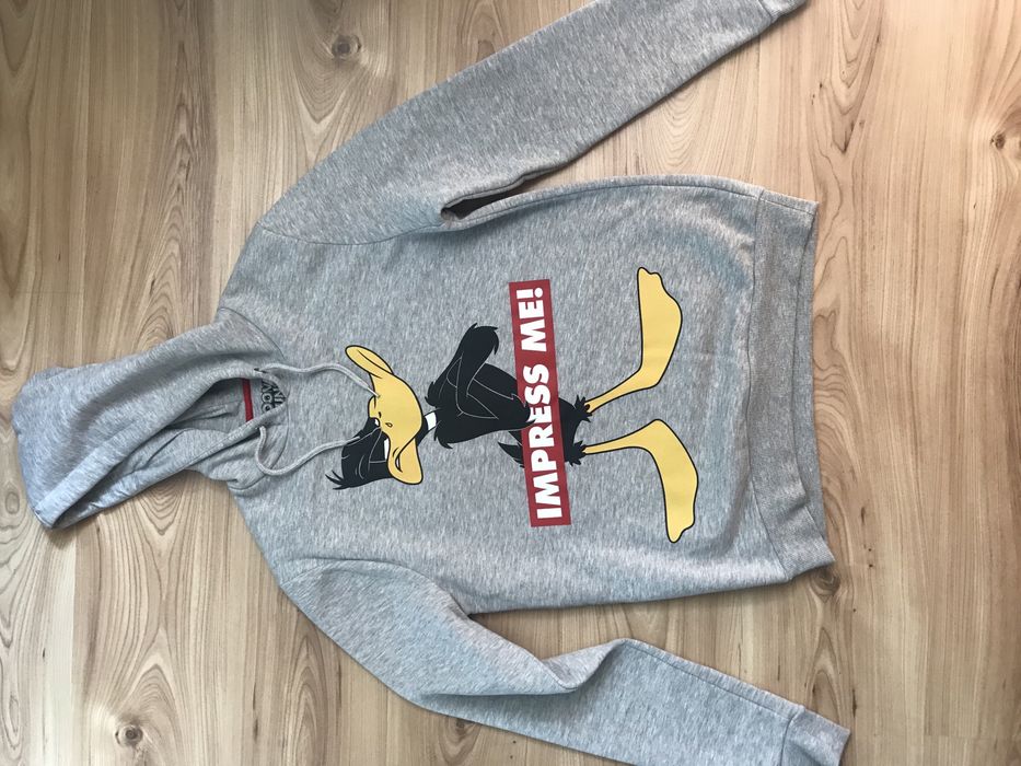 Bluza szara z napisem