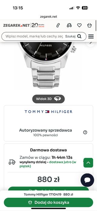 Zegarek męski Tommy Hilfiger