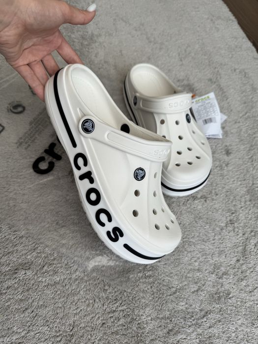 Сабо Crocs M8 W10 білі 26,0 см шльопанці крокси М7