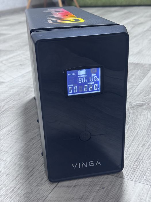 Зарядна станція Vinga VPC-2000M 2000VA/1200W + 2 акумулятори 12V 12Ah