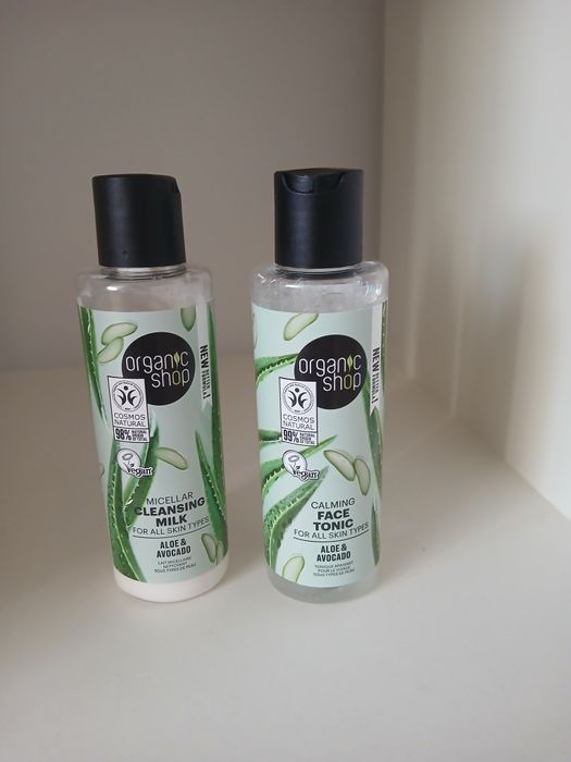 Zestan Organic Shop mleczko i tonik do twarzy