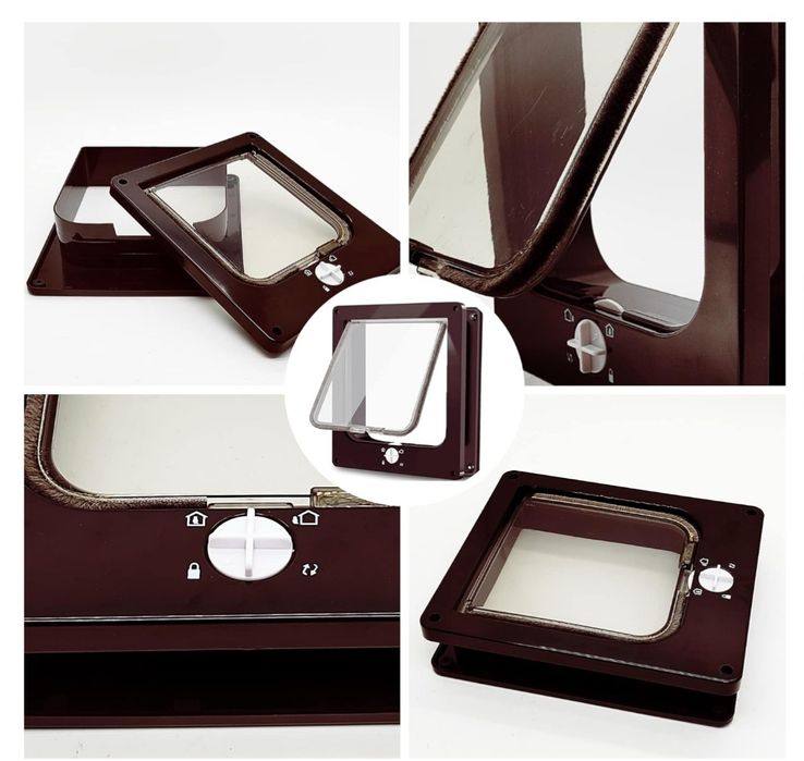 Drzwiczki dla kotka, małego pieska do wychodzenia na zewnątrz, rozm. L