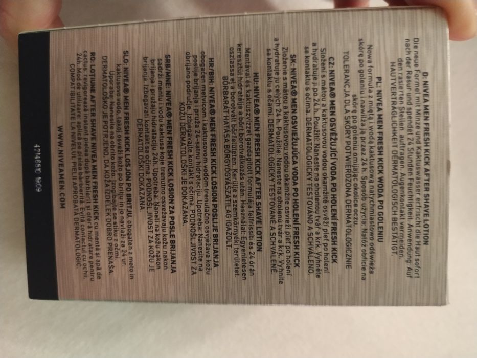 NIVEA MEN Fresh kick woda po goleniu 100 ml