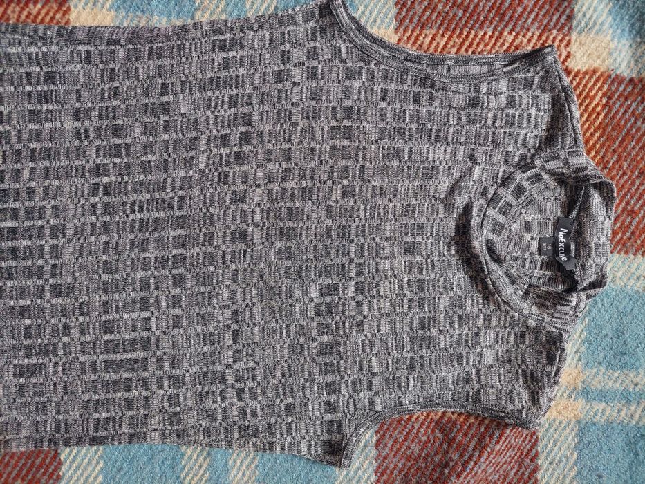 Графітовий сарафан в рубчик