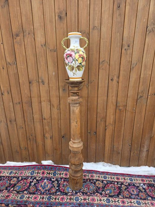 Drewniany kwietnik / postument / kolumna 125 cm #2444 Stylowy Węgrów