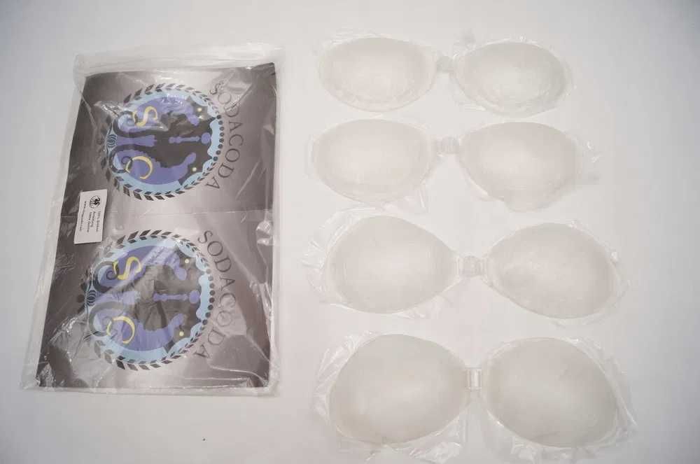 WS314 4x silikonowy biustonosz samoprzylepny transparenty A samonośny