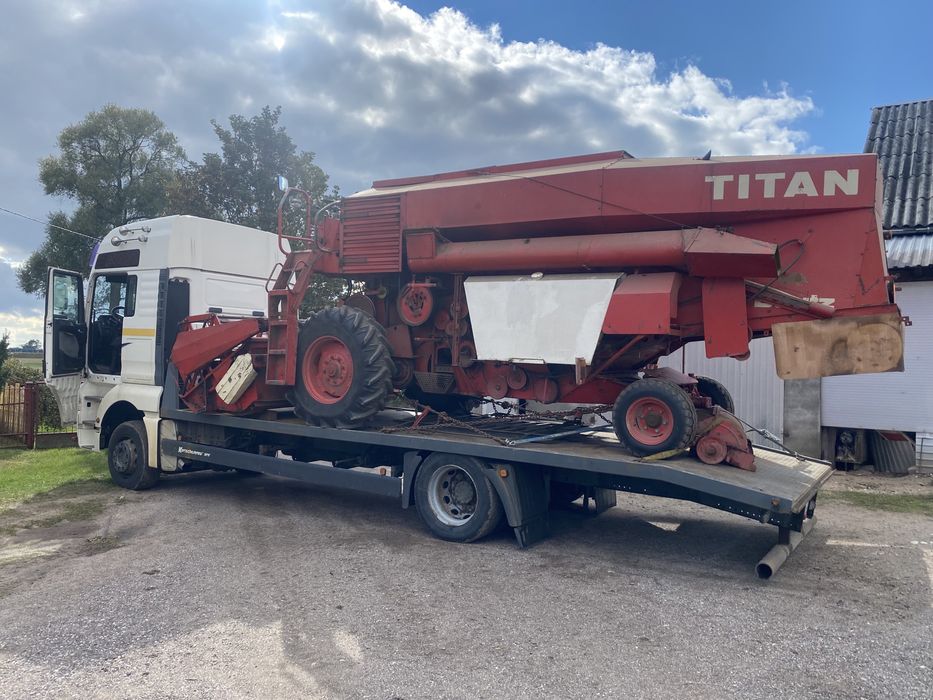 Pomoc drogowa Transport maszyn Laweta Autolaweta Holowanie Łomża S61