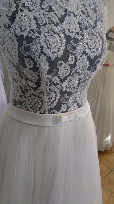 ORYGINALNA SUKNIA ŚLUBNA. .boho.retro.prowansja.glamour. KORONK