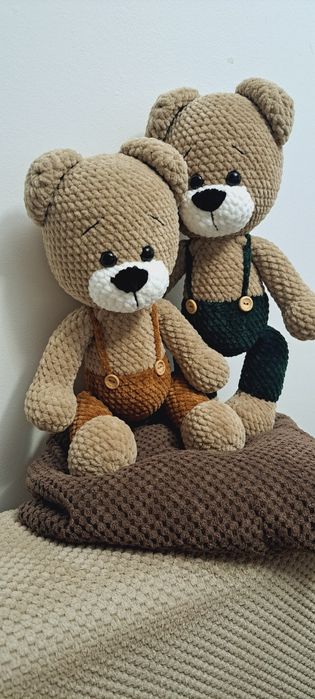 Miś Ignacy handmade rękodzieło prezent dla dziecka