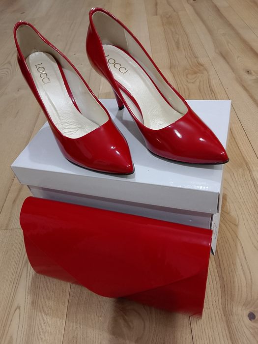 Czerwony zestaw buty i torebka
