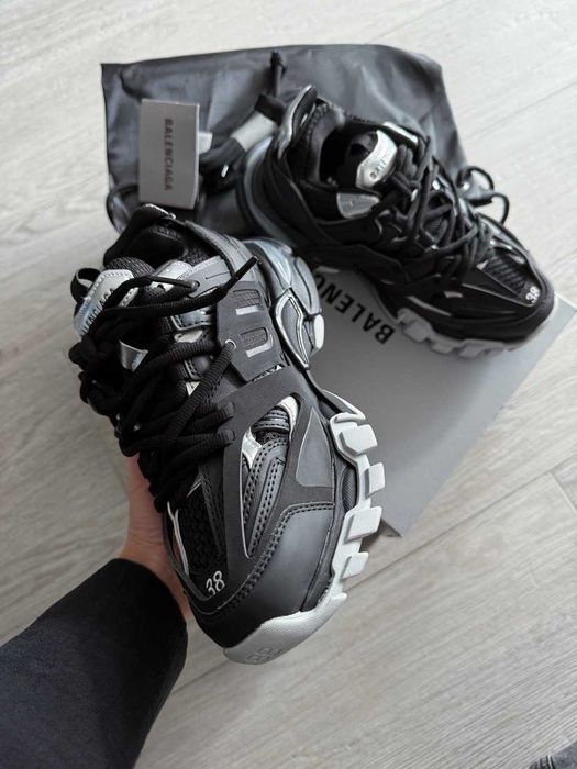 Кросівки Balenciaga Track 3.0 Sneaker in Black/silver premium