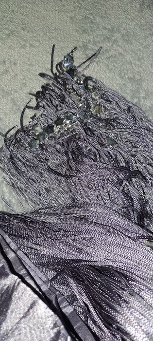 Firana makaron z koralikami