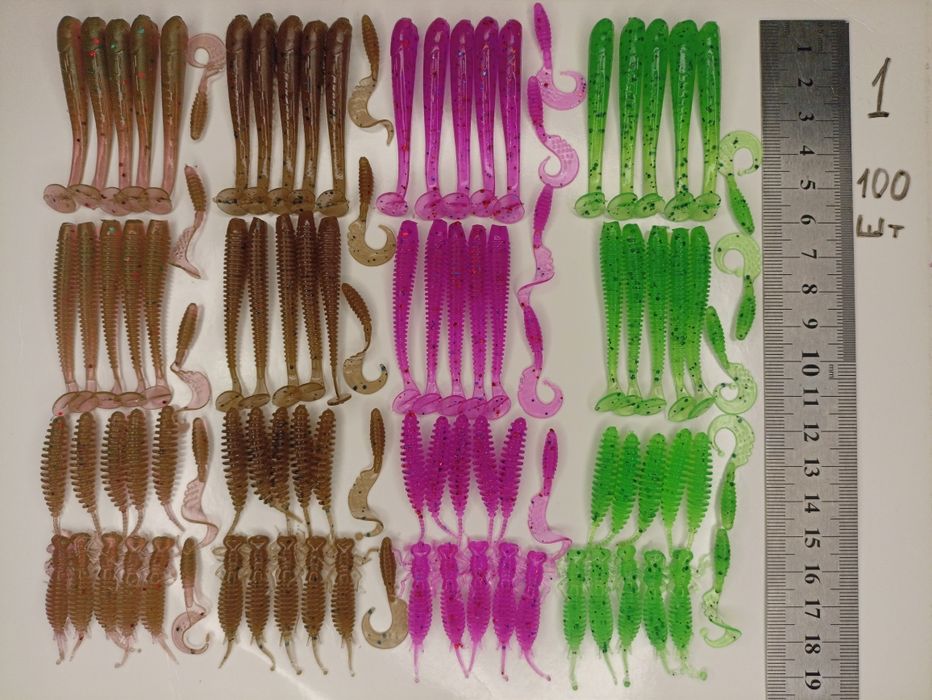 Силіконові приманки 100 шт 100 грн!