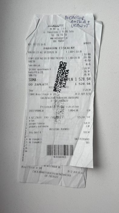 Monitor gamingowy AOC Gaming CU34G2XE/BK 34" (cali) 3440x1440px