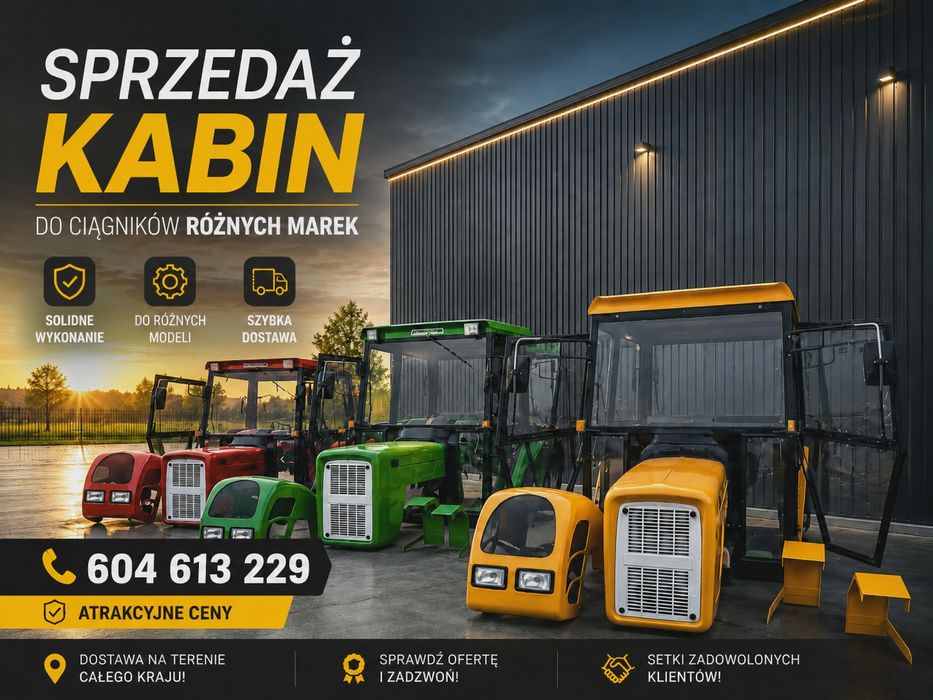 Kabina kabiny ciagnikowe c330 c360 mf t25 bizon transport PROMOCJA