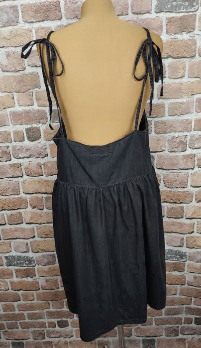 Asos oversizowa sukienka modna czarna 42 uk 14