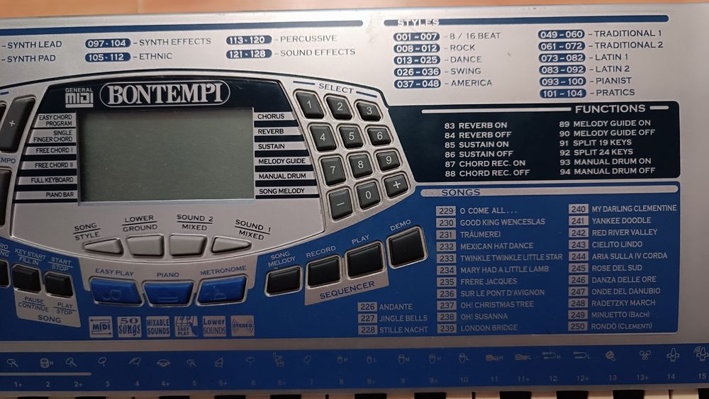 Keyboard BONTEMPI PM695