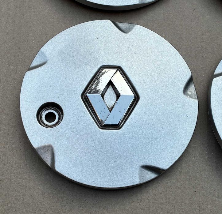 DEKLE kapsle dekielki oryginalne RENAULT komplet 4 sztuki super stan