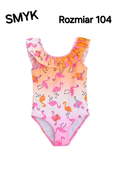 Strój kąpielowy 104 flamingi SMYK/Cool Club JAK NOWY