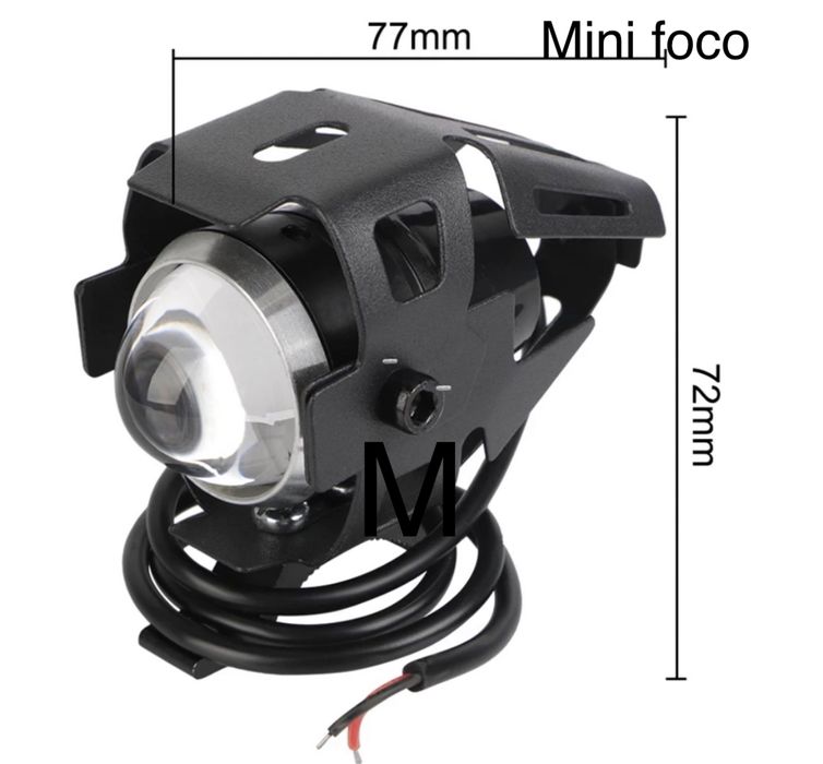 Faróis moto/Foco auxiliares Led 125w 9600Lm