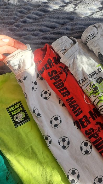 6x t-shirt , 3 bluzka długi rękaw 110 dla chłopca