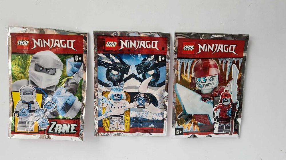 3 figurki lego ninjago Lodowy cesarz ,Zane Snieżny