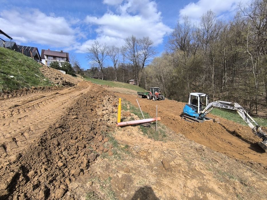 Usługi minikoparka 3.5t Transport autolawetą