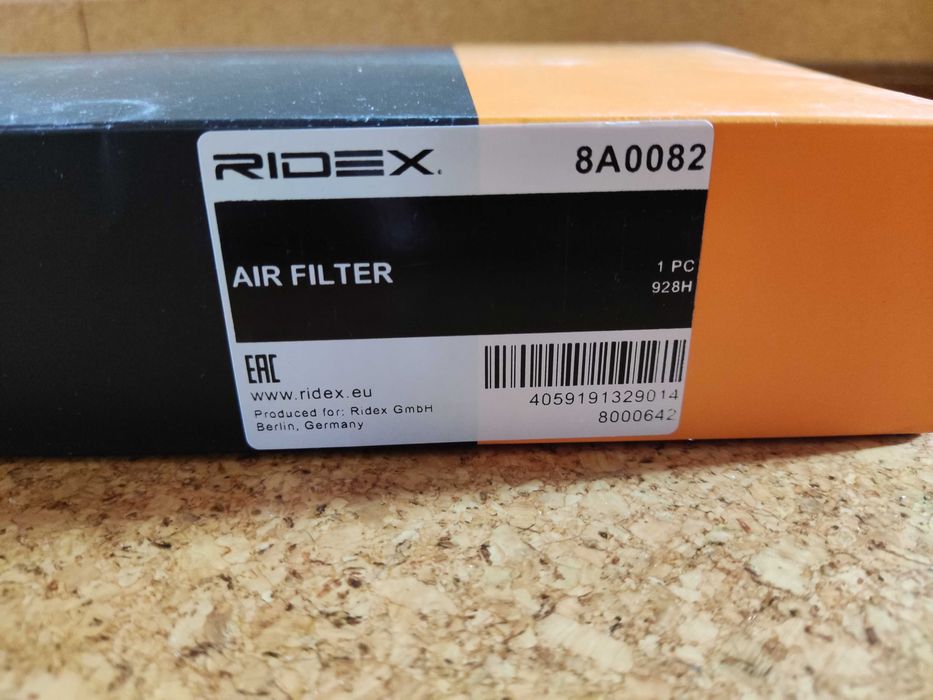 Filtro de Ar Novo - RIDEX