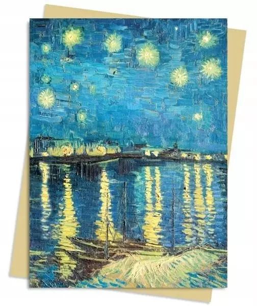 Karnet B6 Gwiaździsta noc nad Rodanem. Flame Tree. Nowy Produkt