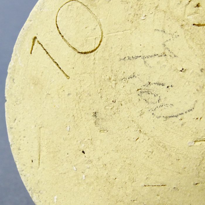 vintage surowy duży kamionkowy wazon lata 60/70