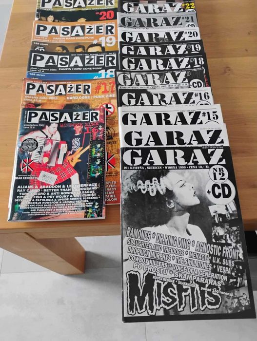 Pasażer Garaż ziny - HC / punk ok. 20 szt.
