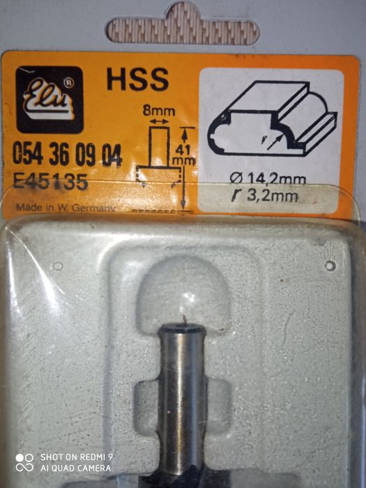 Фреза фасонная HSS Elu E45135