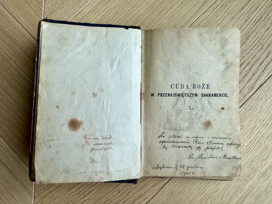 Cuda Boże w Przenajświętszym Sakramencie. Wilno 1898