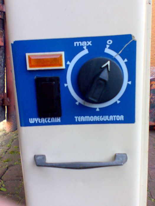 Grzejnik olejowy elektryczny ultra cienki oszczędny jak NOWY termostat