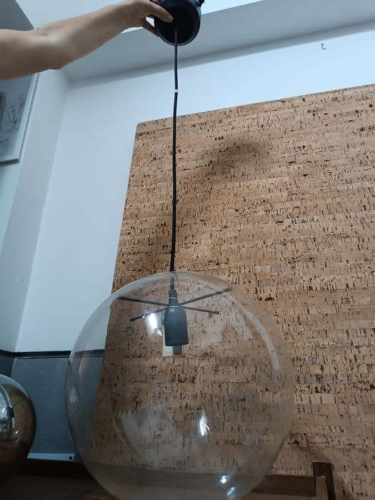 (Promo NATAL) Candeeiro de teto bola de vidro