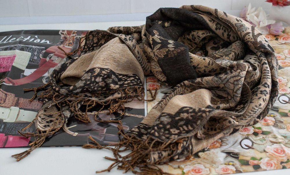 Шарф женский и Комплект с бахромой