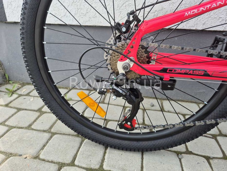Велосипед гірський дитячий для 8-12 років 24" Compass Рама 11" pink-black