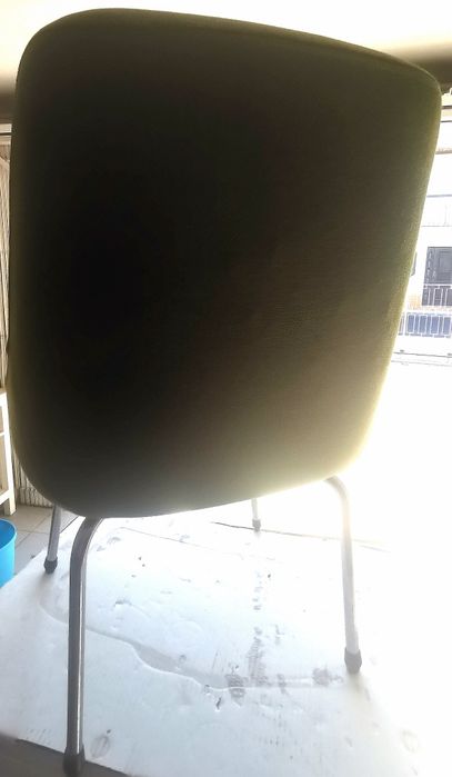 Cadeiras em tecido verdes vintage